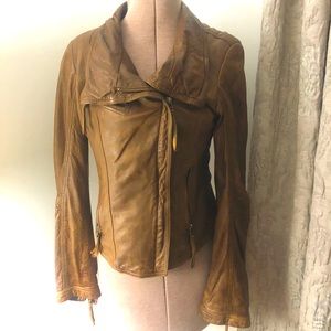 Danier brown super soft leather jacket
